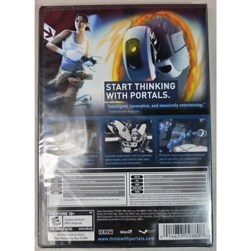 Portal 2 PC, 2011 NEW SEALED